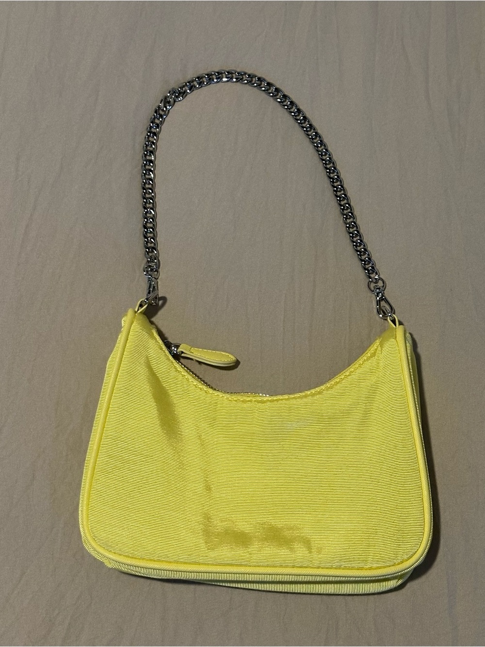 Urban Outfitters Yellow Shoulder Bag with Chain Strap